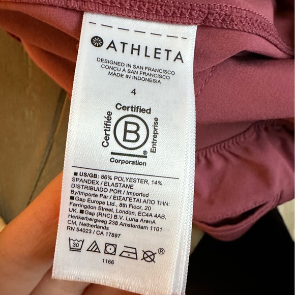 Athleta Brooklyn Heights Wide Leg Pants - Rose Berry Pink, size 4 - Picture 3 of 6